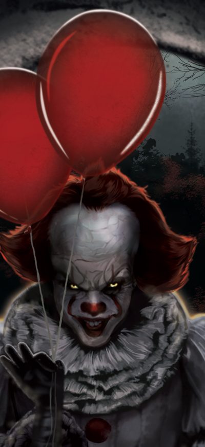 Fond d'écran iPhone Pennywise Ballons