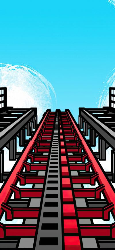 Fond d'écran iPhone Roller Coaster 4k