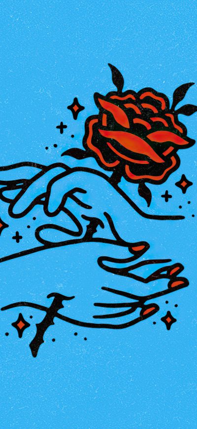 Fond d'écran iPhone Painful Love Rose