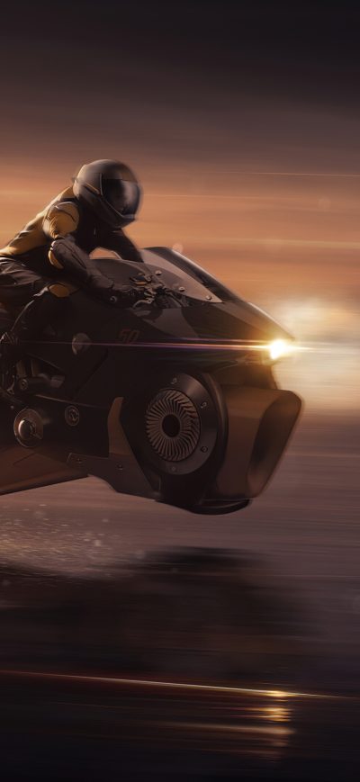 Fond d'écran iPhone Scifi Bikes 4k