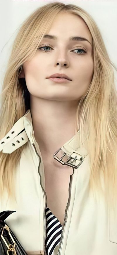 Fond d'écran iPhone Sophie Turner Louis Vuitton 2021
