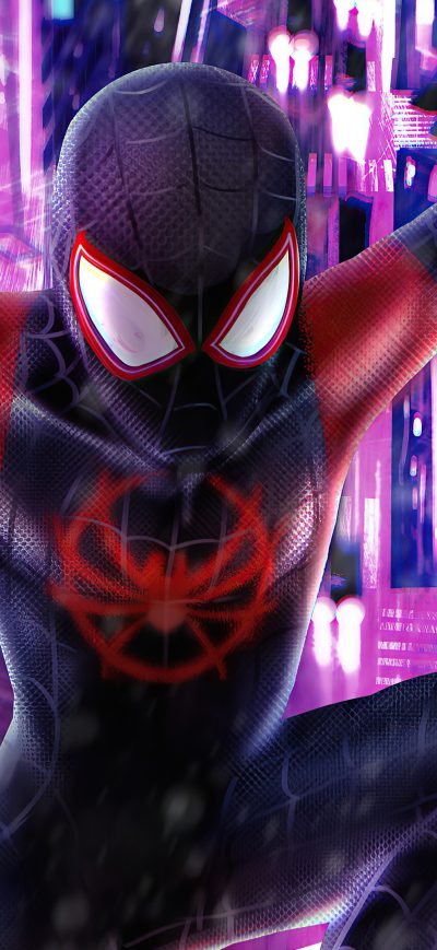 Fond d'écran iPhone 2020 Spider Man Miles 4k Art