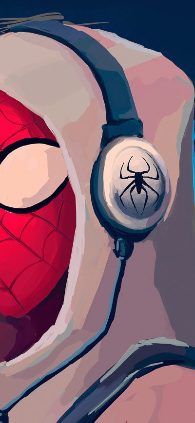 Fond d'écran iPhone Spiderman Music 4k