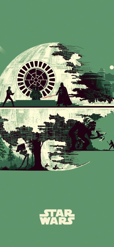 Fond d'écran iPhone Star Wars Minimalism Artwork 5k