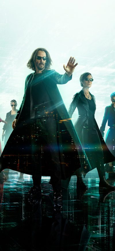 Fond d'écran iPhone 2021 The Matrix Resurrections 5k