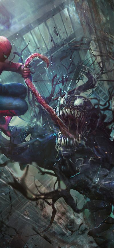 Fond d'écran iPhone Venom And Spider Man