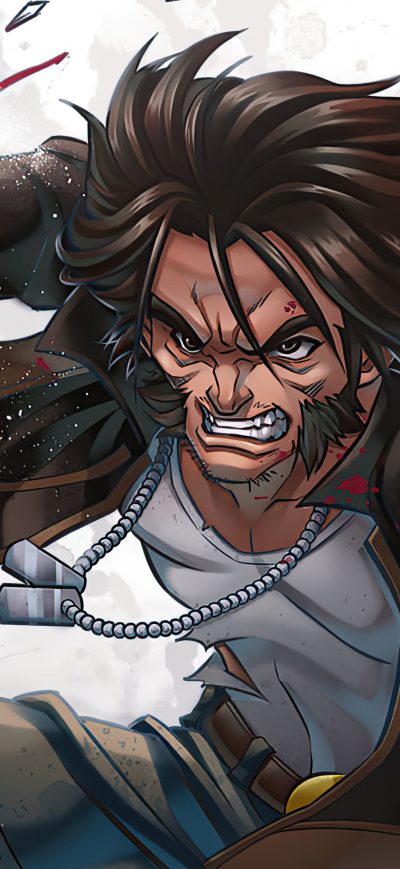 Fond d'écran iPhone Wolverine Wearing Jacket Claws 4k
