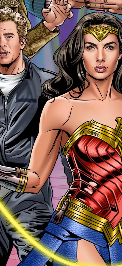 Fond d'écran iPhone Wonder Woman 84 Fan Made 4k