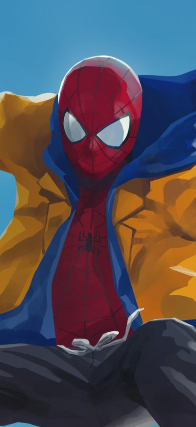 Fond d'écran iPhone SpiderMan Into The Spider Verse Digital Artwork
