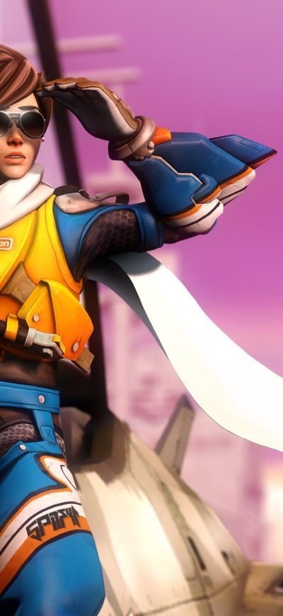 Fond d'écran iPhone Tracer Overwatch Artwork