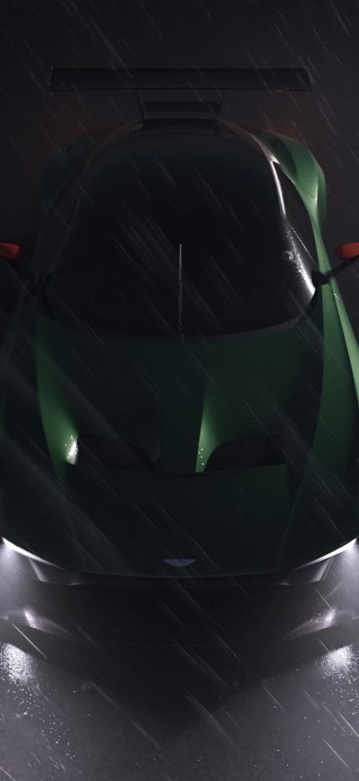 Fond d'écran iPhone Aston Martin Vulcan In The Rain