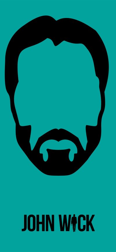 Fond d'écran John Wick Minimalism sur iPhone