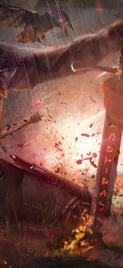 Fond d'écran The Witcher 3 Geralt Fanart sur iPhone
