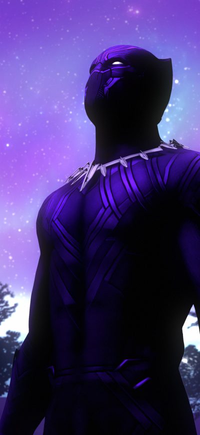 Fond d'écran iPhone Black Panther Fanart 4k