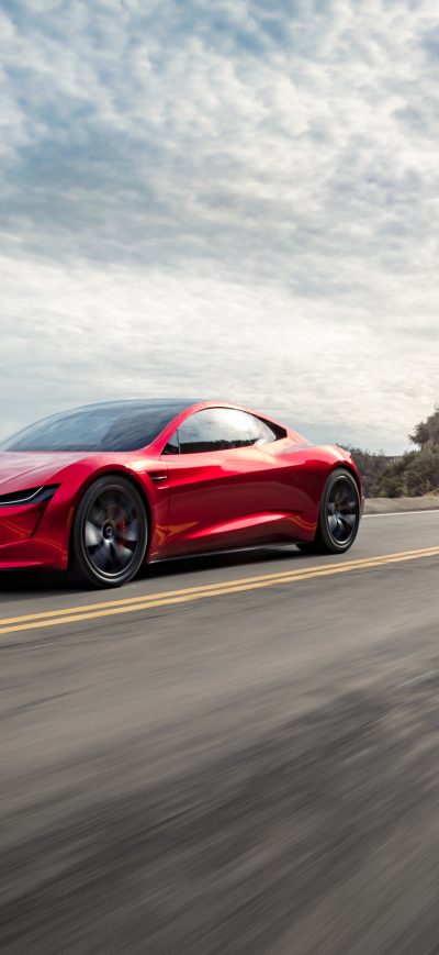 Fond d'écran iPhone 2018 Tesla Roadster Side View 4k