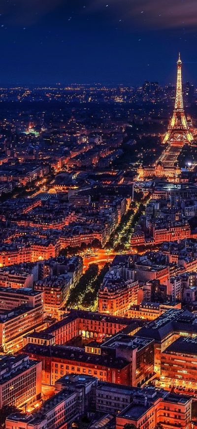 Fond d'écran iPhone Paris France Eiffel Tower Night