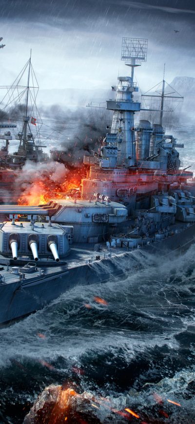 Fond d'écran iPhone World Of Warships 4k