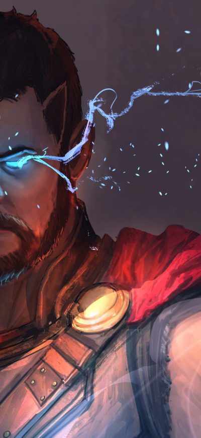 Fond d'écran iPhone Thor Avengers 4 Artwork