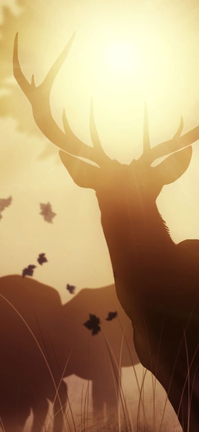 Fond d'écran Mystic Deer sur iPhone