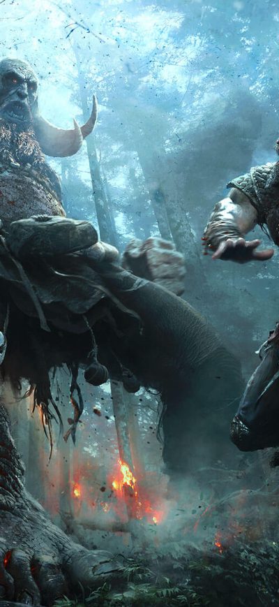 Fond d'écran God Of War 2017 sur iPhone