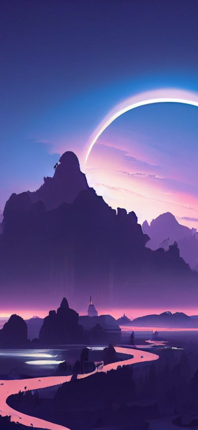 Fond d'écran iPhone Illustrator Planet Ai Art 4k