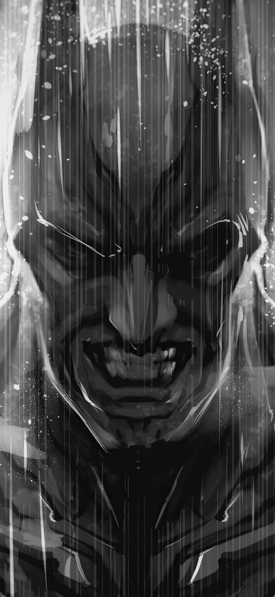 Fond d'écran iPhone Batman Monochrome Artwork