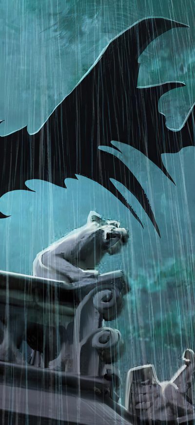Fond d'écran iPhone Batman Knight Cape Flying 4k