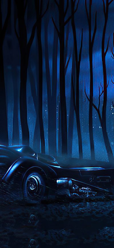 Fond d'écran iPhone Tim Burton Batmobile