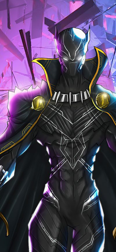 Fond d'écran iPhone Black Panther Fan Artwork 4k