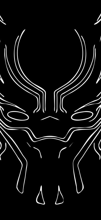 Fond d'écran iPhone Black Panther 4k Artwork