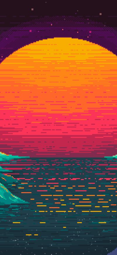 Fond d'écran iPhone Valley 8 Bit 4k