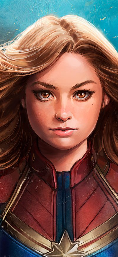 Fond d'écran iPhone Captain Marvel Art 4k