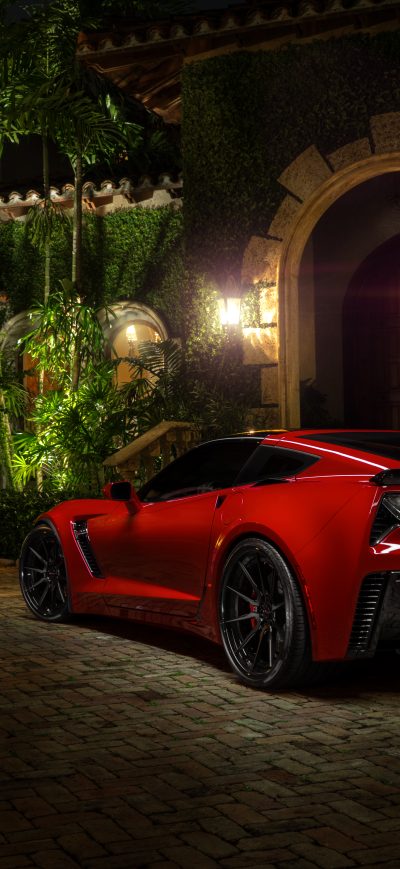 Fond d'écran iPhone Corvette 8k