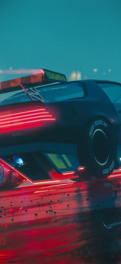 Fond d'écran iPhone Cyberpunk Chevy Camaro 4k
