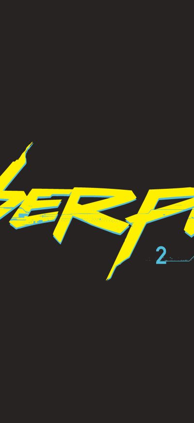 Fond d'écran iPhone Cyberpunk 2077 Game Logo 4k