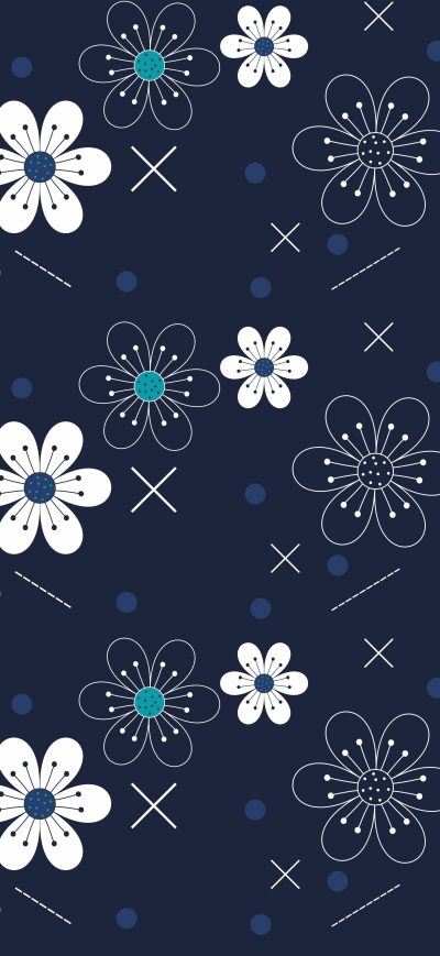 Fond d'écran iPhone Flowers Pattern 5k