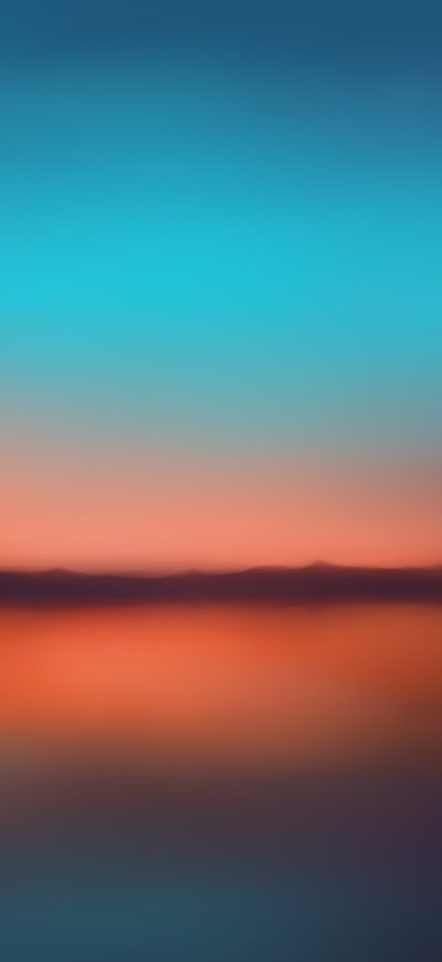 Fond d'écran iPhone Orange Sunset Blur Minimalist 5k