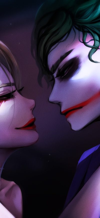 Fond d'écran iPhone Harley Quinn Joker Valentine Fantasy