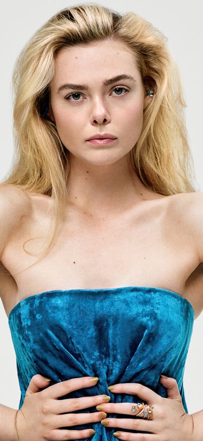 Fond d'écran iPhone Elle Fanning L Officiel Winter