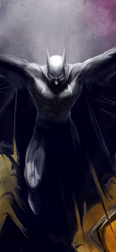 Fond d'écran iPhone Batman 4k Paint Art