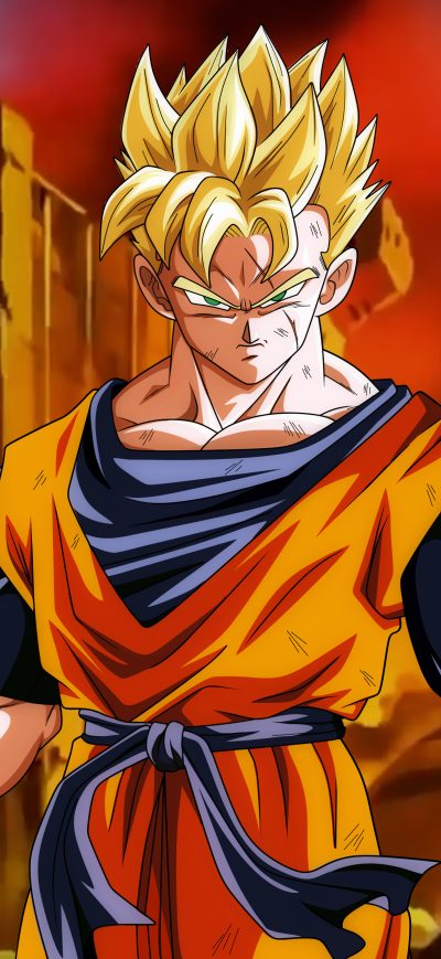 Fond d'écran iPhone Goku Dragon Ball 8k