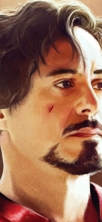 Fond d'écran iPhone Tony Stark Paint Art