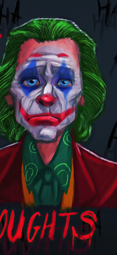 Fond d'écran All I Have Negative Thoughts Joker sur iPhone