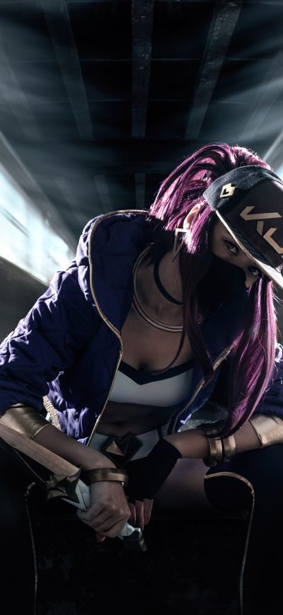 Fond d'écran iPhone 2022 Kda Akali Cosplay