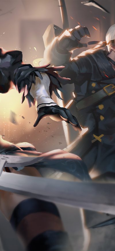 Fond d'écran iPhone Nier Automata 2b And 9s