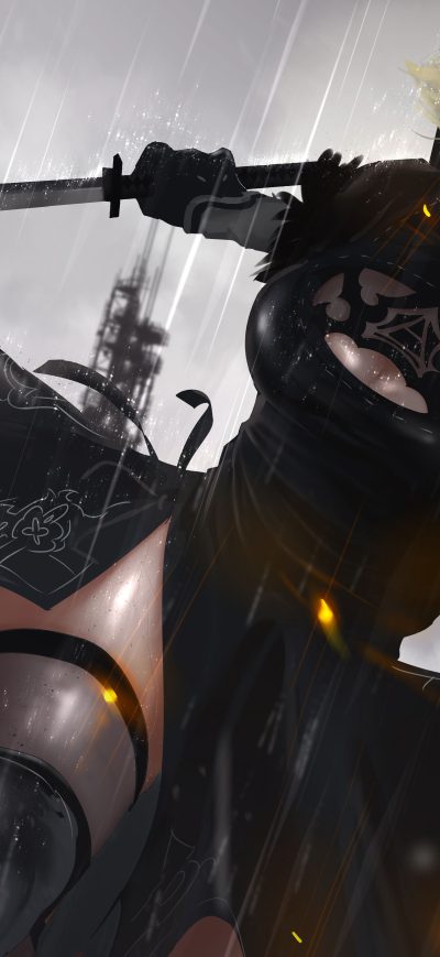 Fond d'écran iPhone 2B NieR Automata 8k
