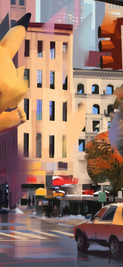Fond d'écran iPhone Pikachu In City