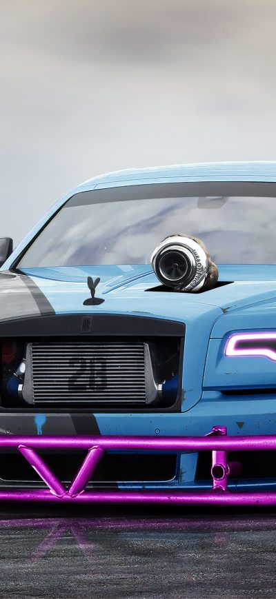 Fond d'écran iPhone Rolls Royce Ghost Digital Art 4k