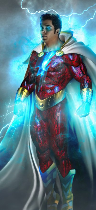 Fond d'écran iPhone Shazam Powerful Wizard 5k