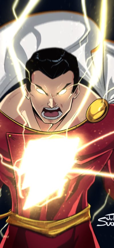Fond d'écran iPhone 4k Shazam Art
